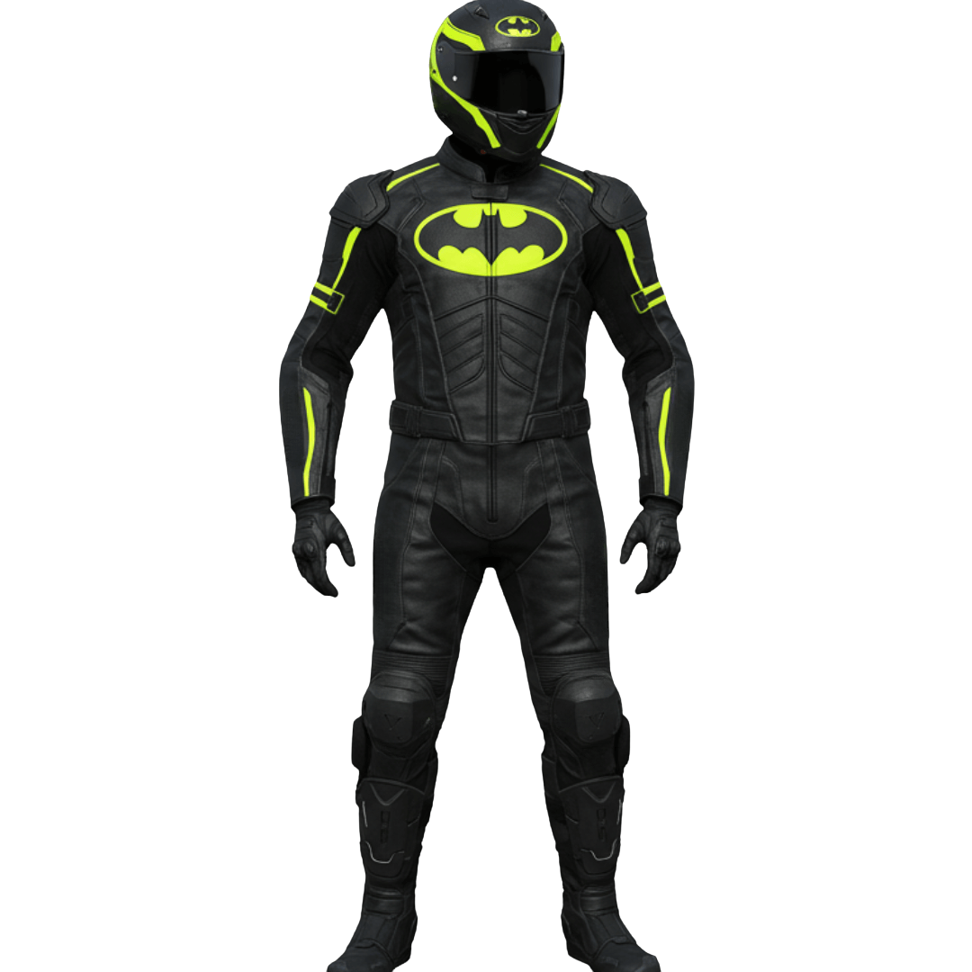 Batman Leather Motorcycle Race Suit