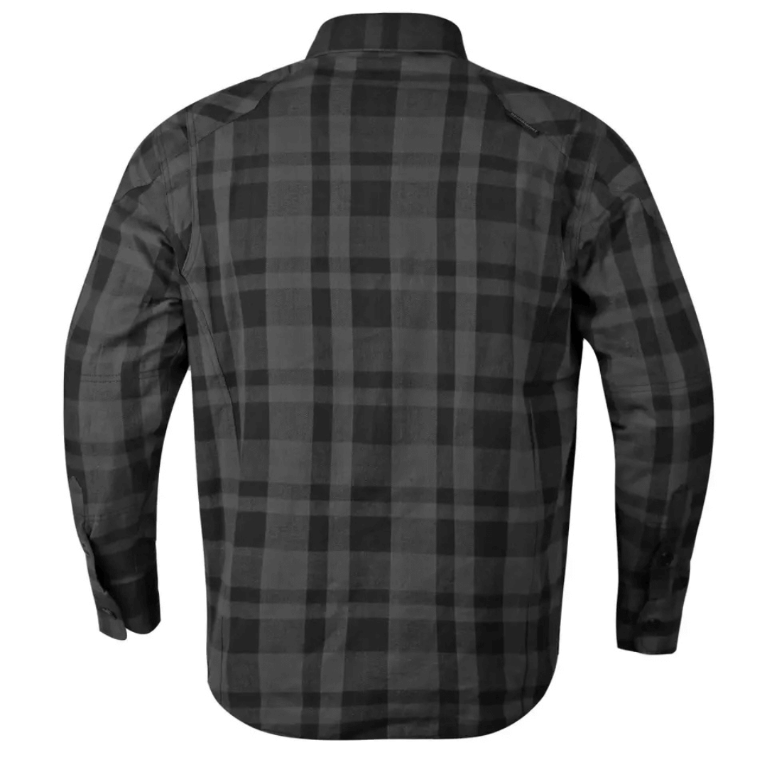 CE Armored Motorcycle Flannel Shirt with ARAMID Protection