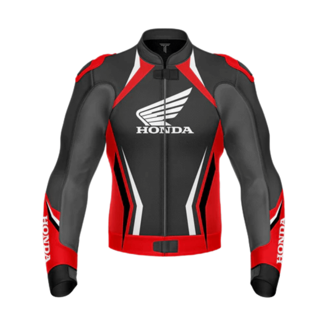 Honda Leather Motorcycle Jacket – Turbo Racegear - Main Image