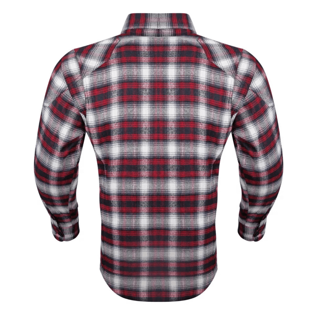 Motorcycle Flannel Shirt with CE Armor