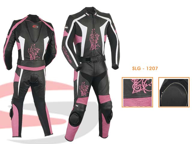 Women black pink suit with Embroidery