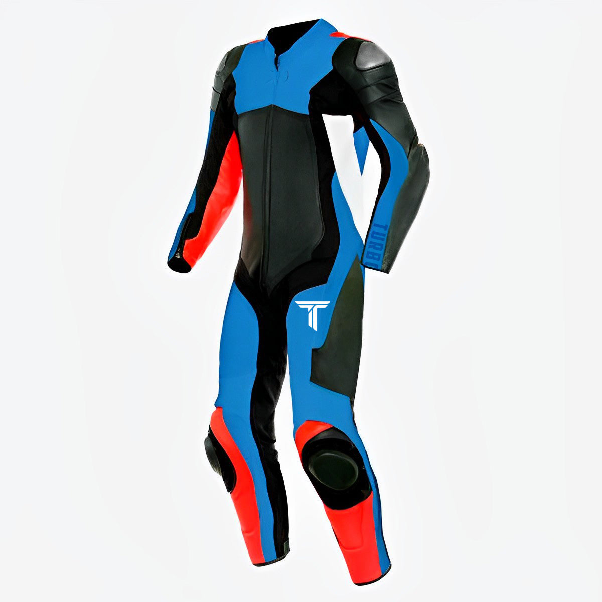 Turbo Blue Motorcycle Race Suit