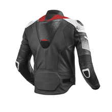 Load image into Gallery viewer, Turbo Black Motorcycle Leather Jacket
