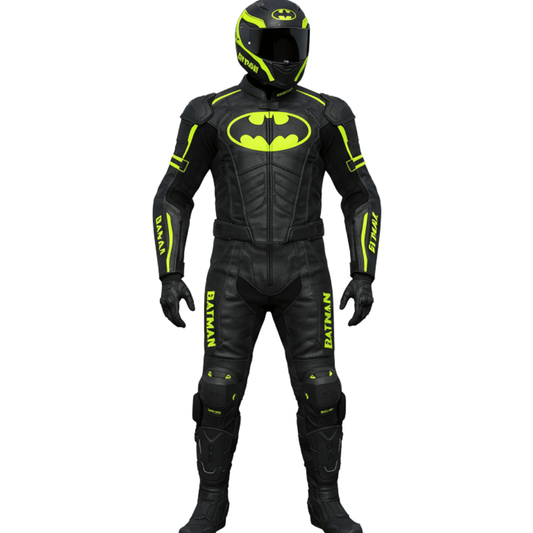 Batman Leather Motorcycle Race Suit
