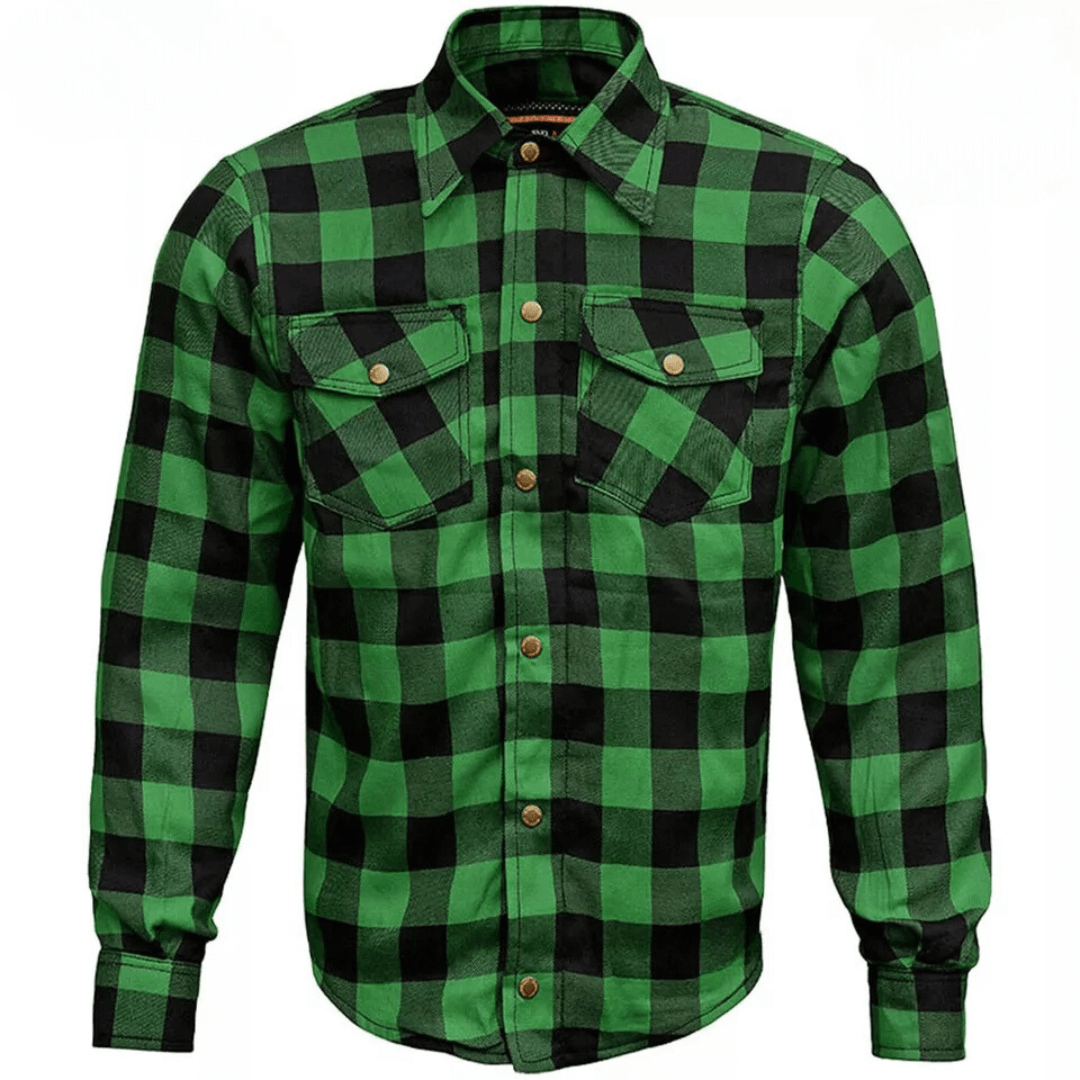 CE Armored Motorcycle Flannel Shirt 