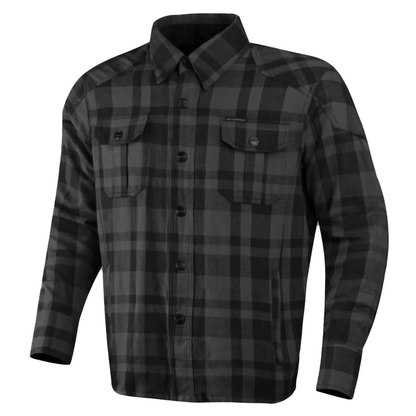 CE Armored Motorcycle Flannel Shirt with ARAMID Protection