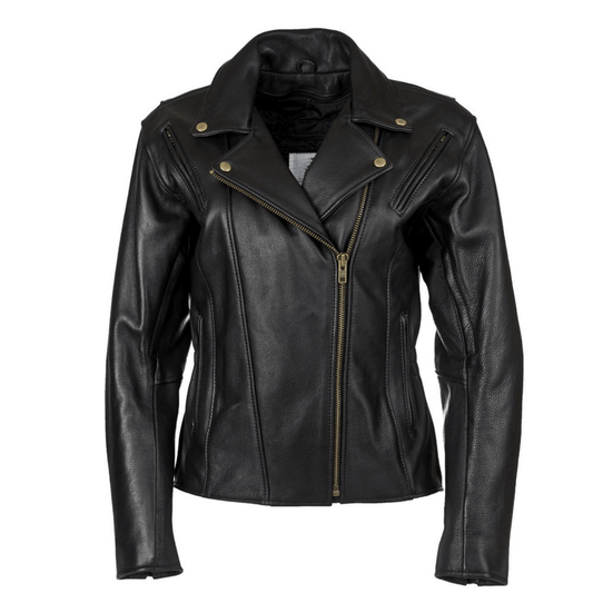 Classic Women’s Leather Jacket – Turbo Edition