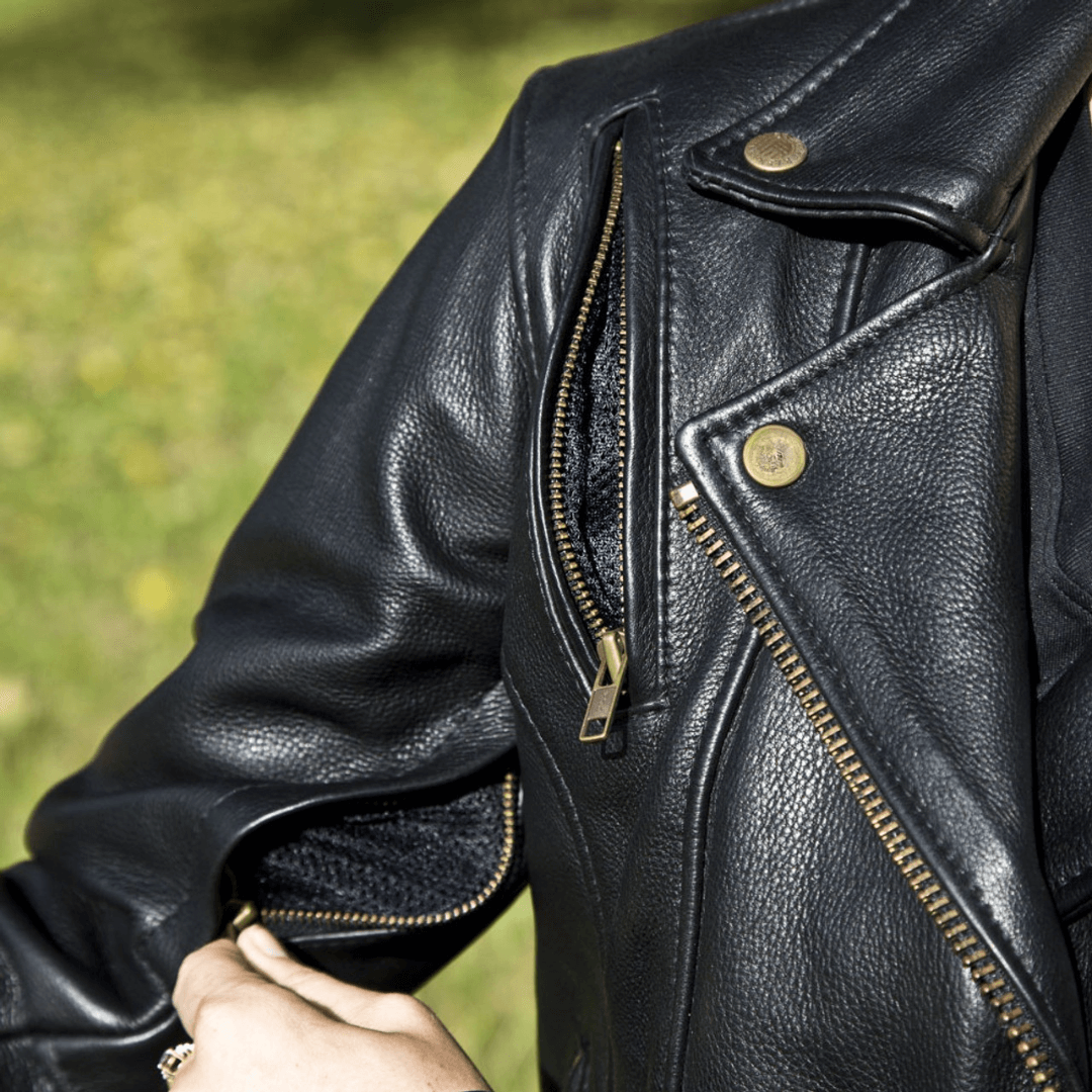 Classic Women’s Leather Jacket – Turbo Edition