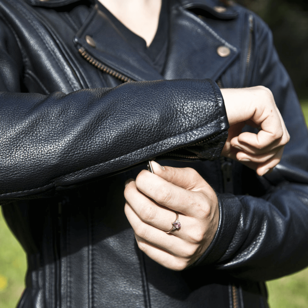 Classic Women’s Leather Jacket – Turbo Edition