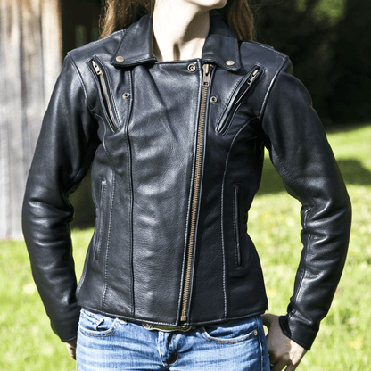 Classic Women’s Leather Jacket – Turbo Edition