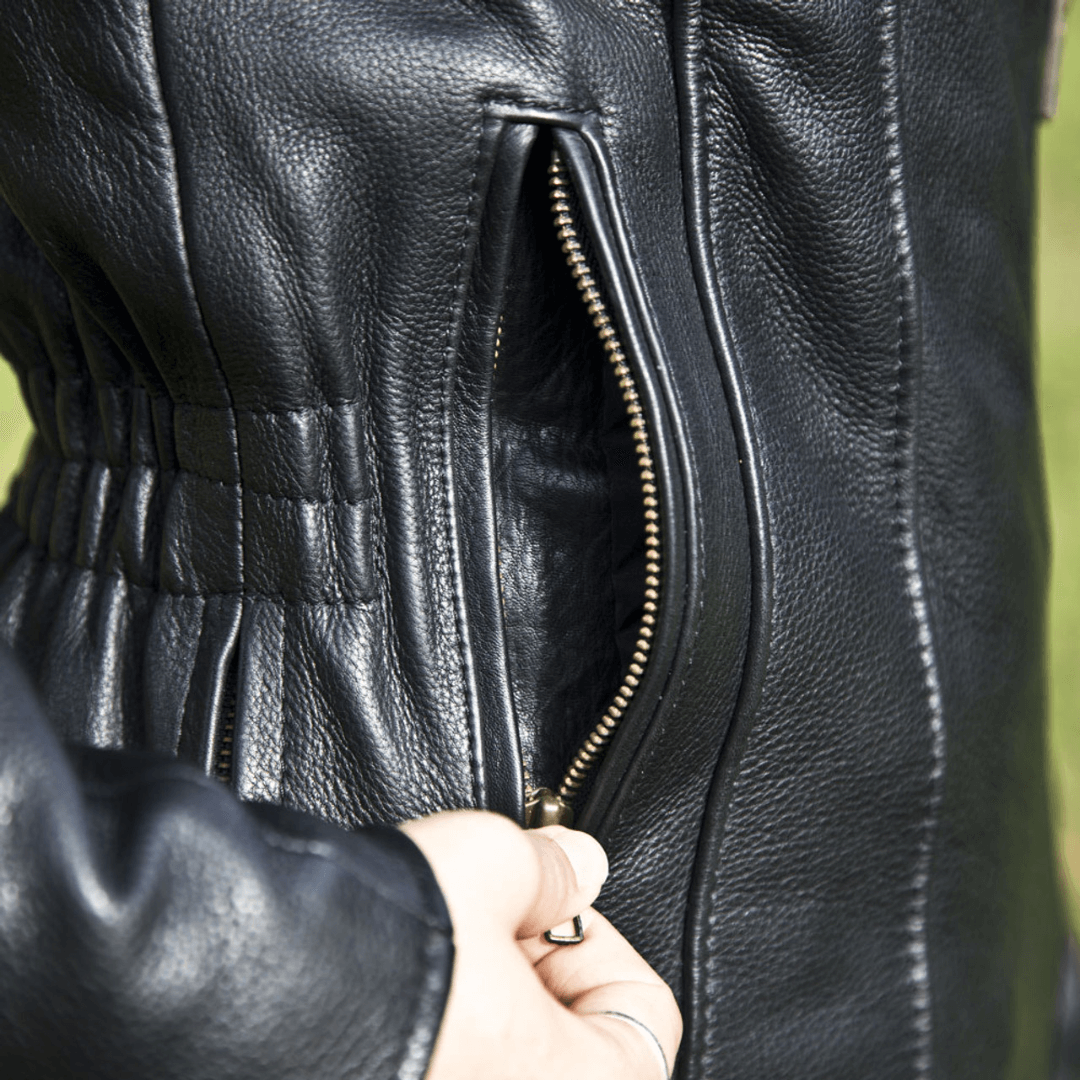 Classic Women’s Leather Jacket – Turbo Edition