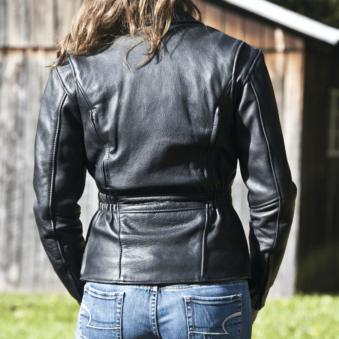 Classic Women’s Leather Jacket – Turbo Edition