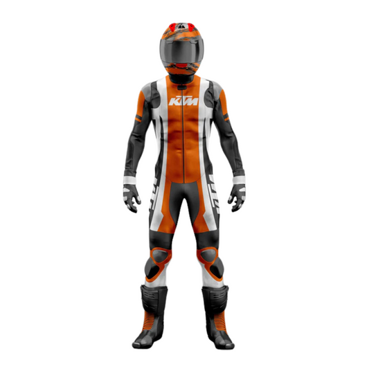 Turbo KTM Motorcycle Leather Racing Suit