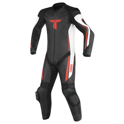 Exclusive Turbo Black & Red Line Motorcycle Race Suit