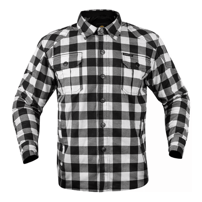 Motorcycle Flannel Shirt – ARAMID Lined with CE Protection