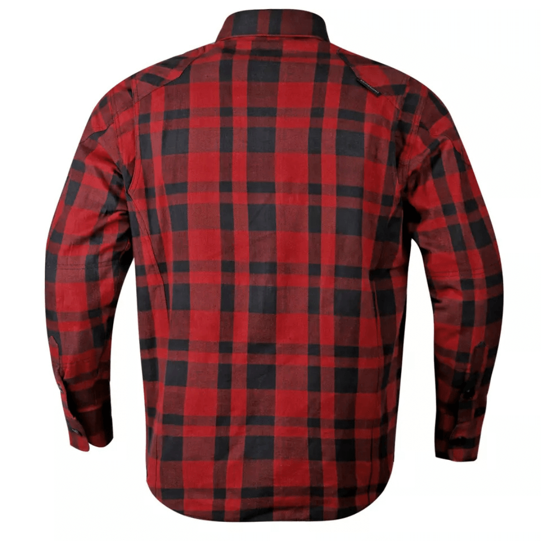 Protective Motorcycle Flannel Shirt with CE Certified Armor