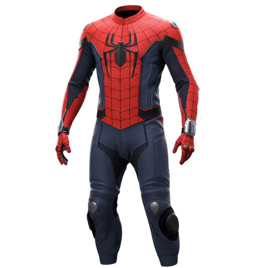 Spiderman Motorcycle Race Leather gear