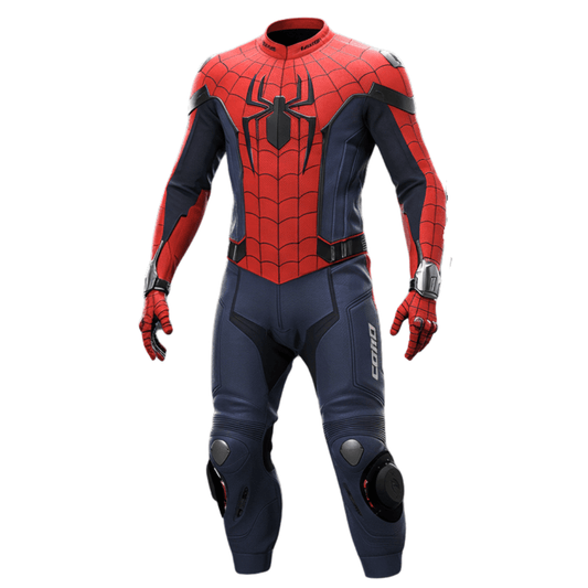 Spiderman Motorcycle Race Leather Suit