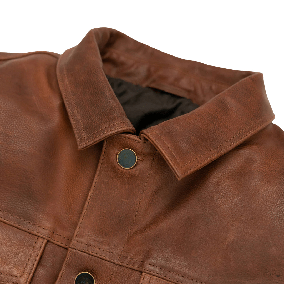 Turbo Classic Men's Leather Jacket 