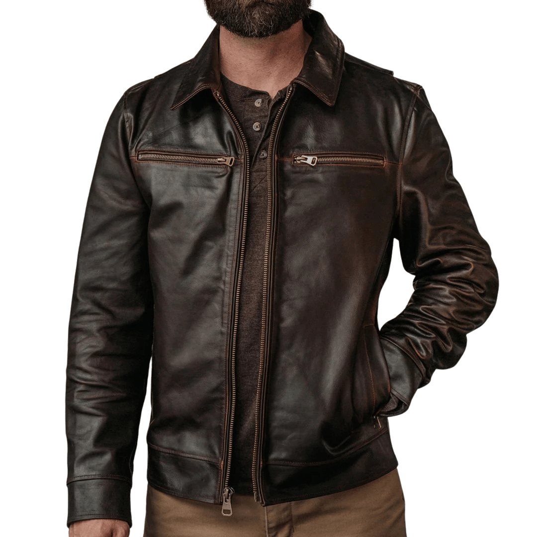 Turbo Leather Jacket for Men