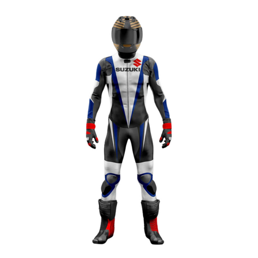 Turbo Suzuki Motorbike Leather Suit
