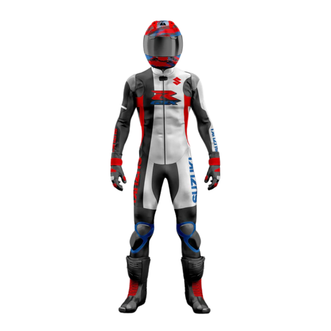 Turbo Suzuki Motorbike Racing Leathers Suit