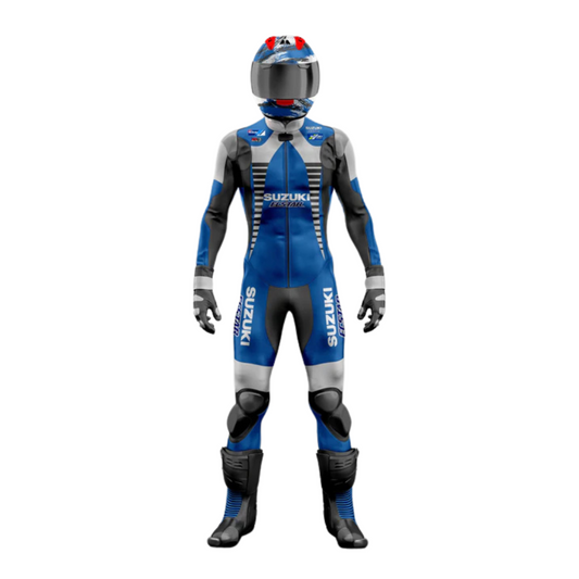 Turbo Suzuki Motorcycle Leather Riding Suit