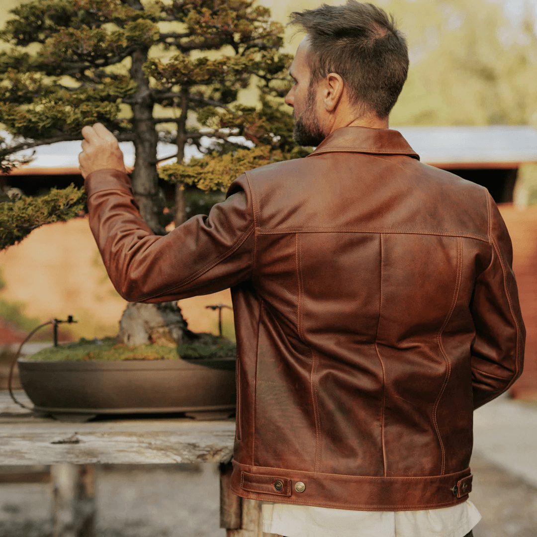 Turbo Classic Men's Leather Jacket 