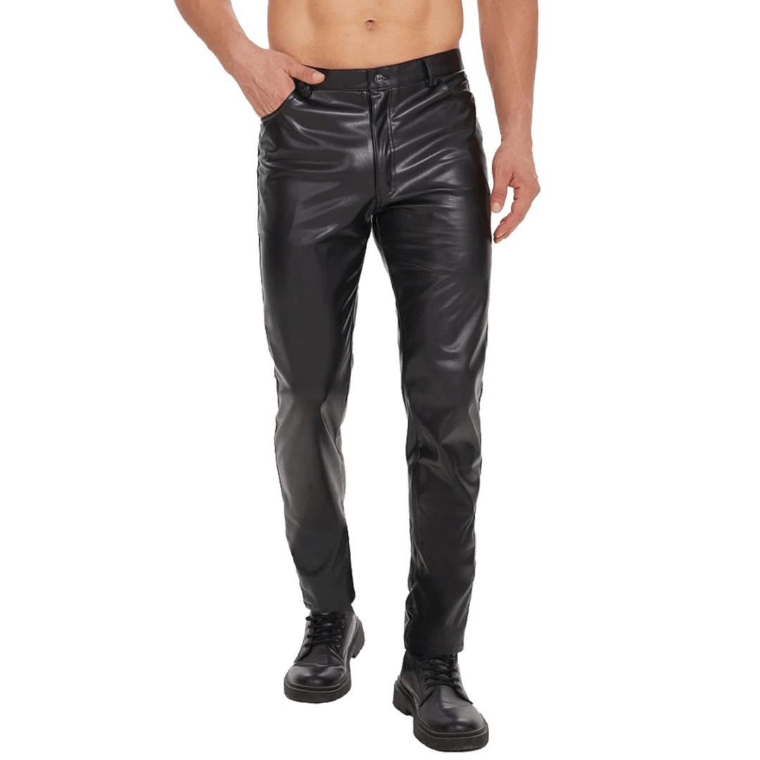 Turbo leather pants biker style