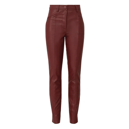 Luxe Ladies  High-Waist Leather Pants