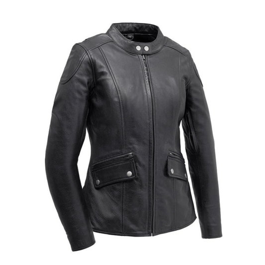 Women’s Turbo Leather Jacket – Sleek and Chic Design