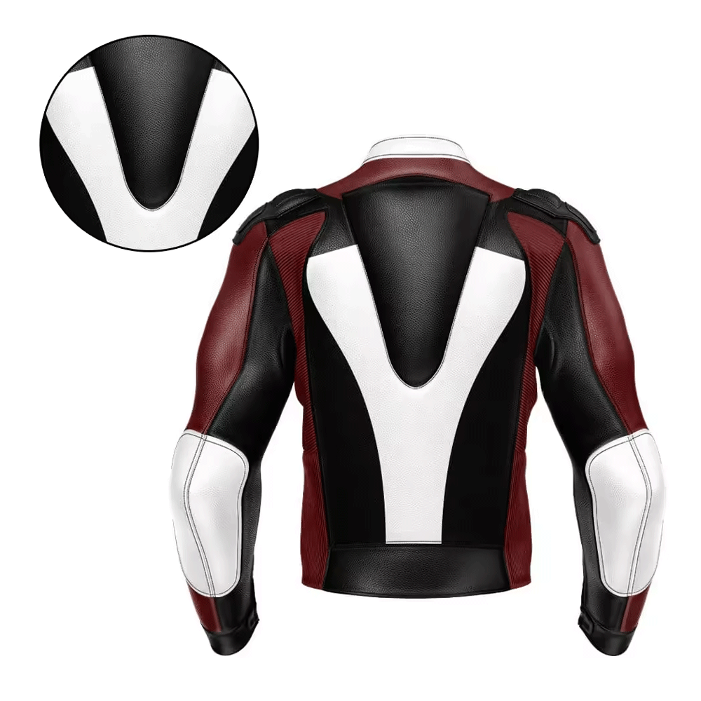 Men leather jacket fashion outerwear 