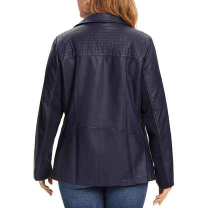 Turbo Ladies Leather Motorcycle Jacket