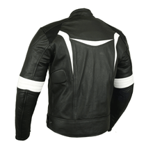 Load image into Gallery viewer, Turbo Men Leather Motorcycle Jacket
