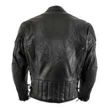 Load image into Gallery viewer, Turbo Leather Motorcycle Jacket
