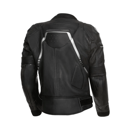 Turbo Men Leather Motorcycle Jacket