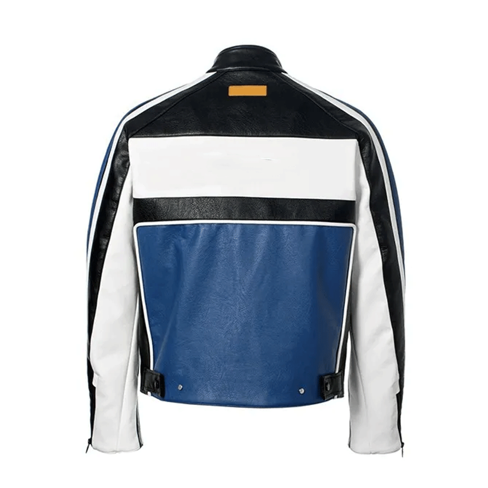 Mens leather jacket modern fashion wear