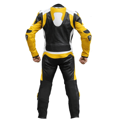 Turbo Yellow Motorcycle Race Suit