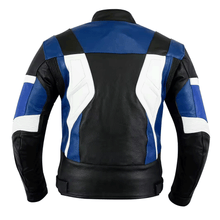 Load image into Gallery viewer, Turbo Men Leather Motorcycle Jacket
