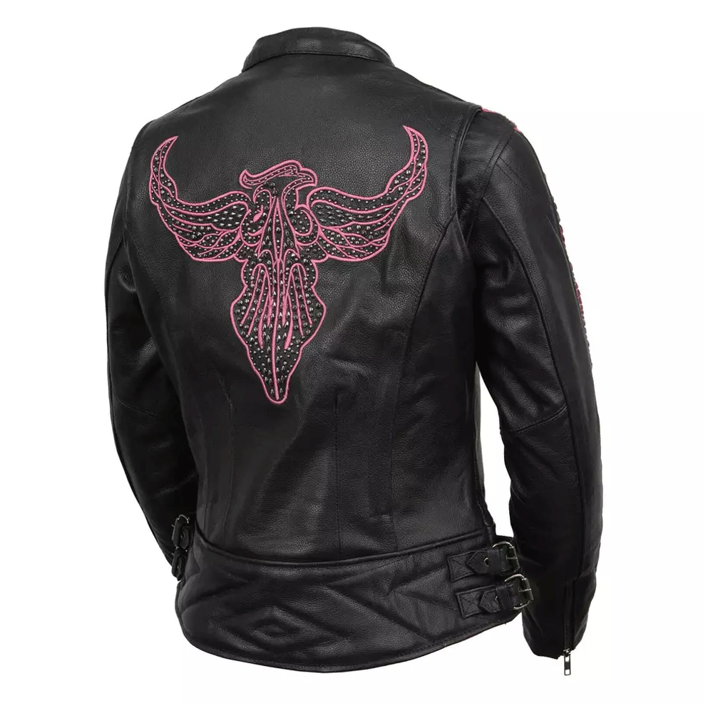 Ladies leather wardrobe staple