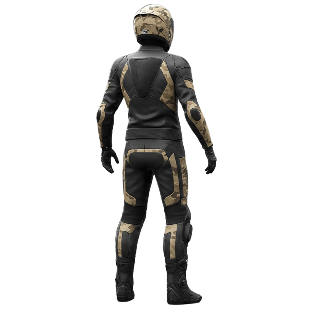 camo motorcycle race suit