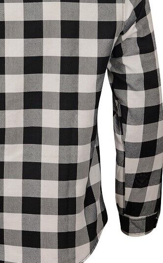 checkered motorcycle shirt back side