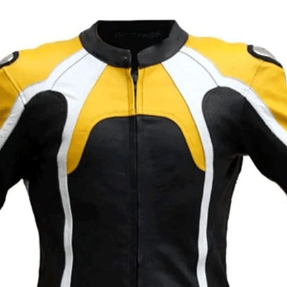 Turbo Yellow Motorcycle Race Suit