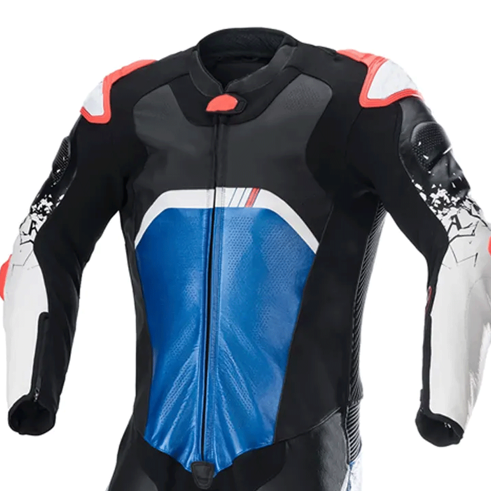 Leather racing suit biker outfit