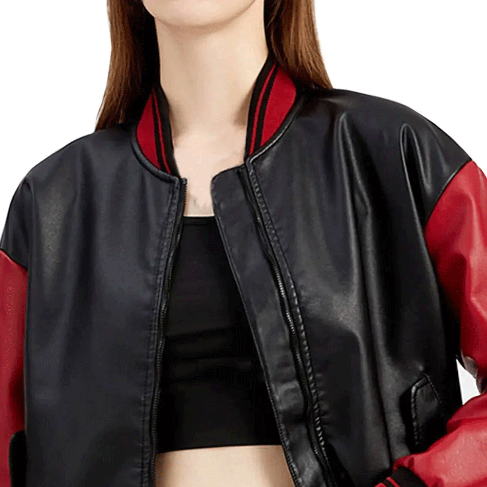 Ladies leather jacket riding wear