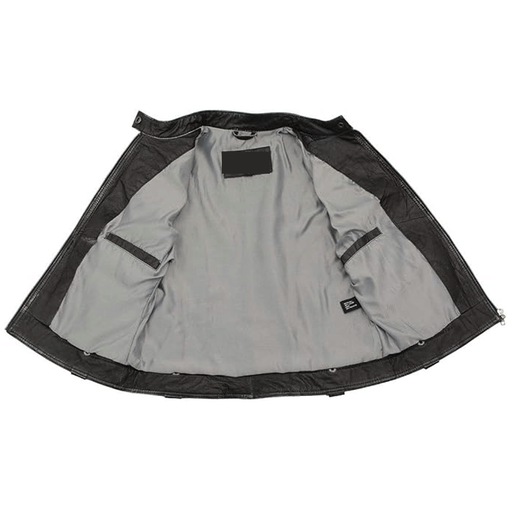 Men leather jacket casual lifestyle wear