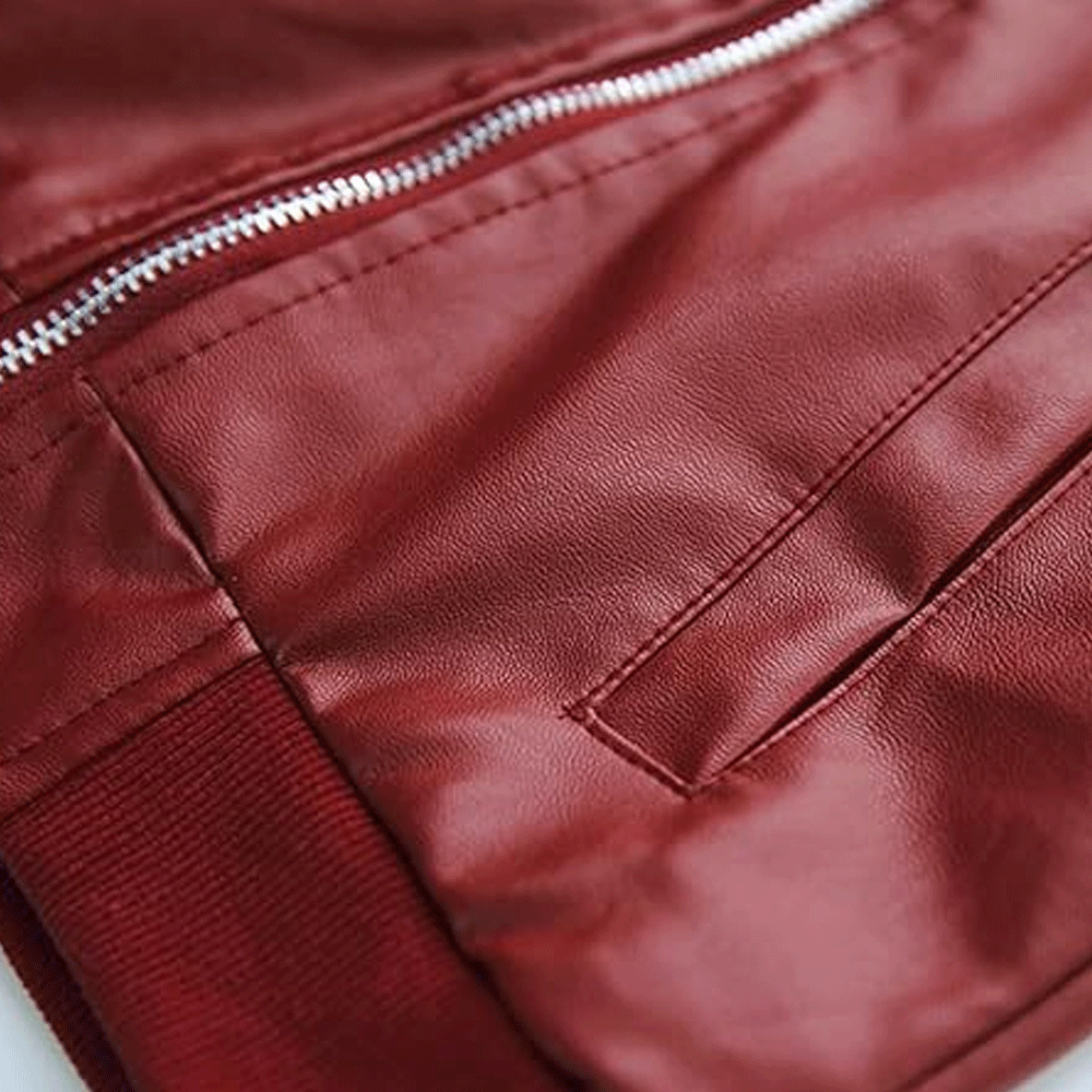 Inner view leather jacket