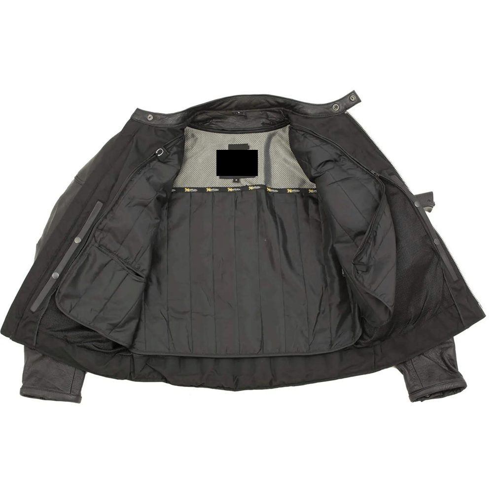 Men leather jacket for bikers