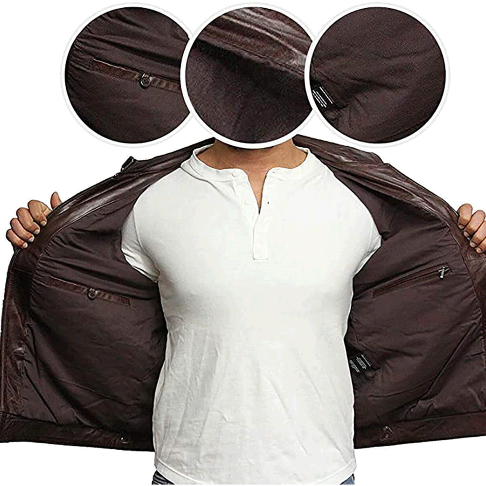 Leather racing suit modern biker gear
