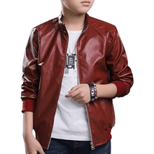 Load image into Gallery viewer, Kid Motorcycle Leather jacket
